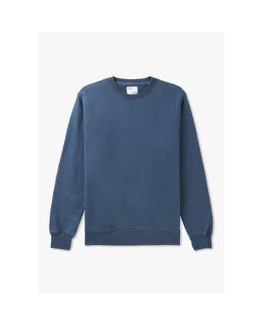 COLORFUL STANDARD Blue S Classic Crew Neck Sweatshirt for men