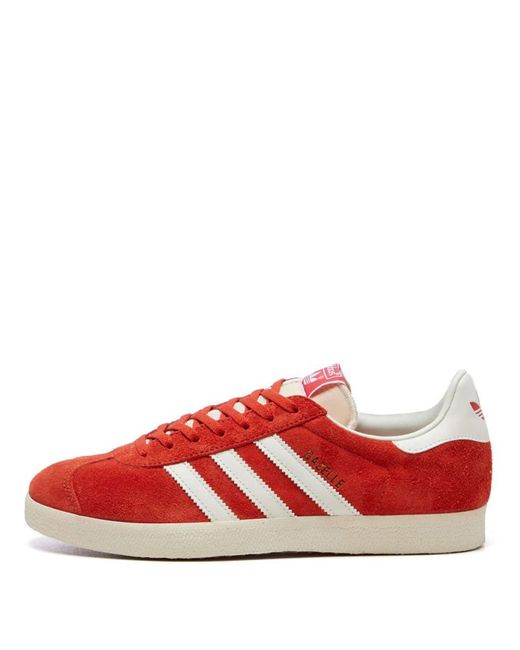 adidas Red Gazelle Trainers for Men | Lyst