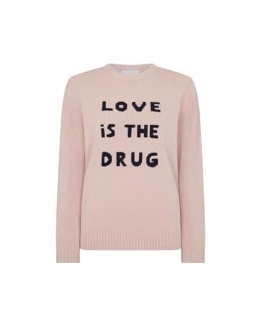 Bella Freud Pink Love Is The Drug Jumper Large