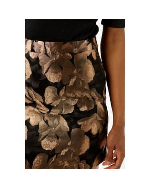 SELECTED Brown Java Triana Jacquard Mini Skirt Multi / 34