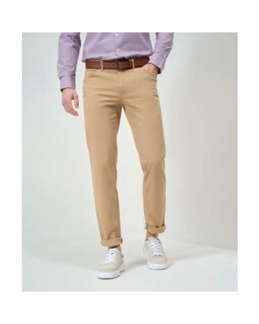 Cadiz 5 Pocket Trousers 1 di Brax in Natural da Uomo