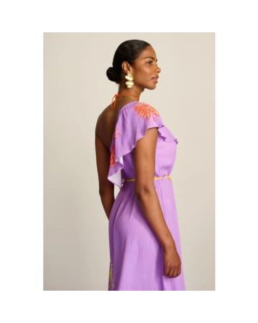 Pom Purple Lilac Flower Dress