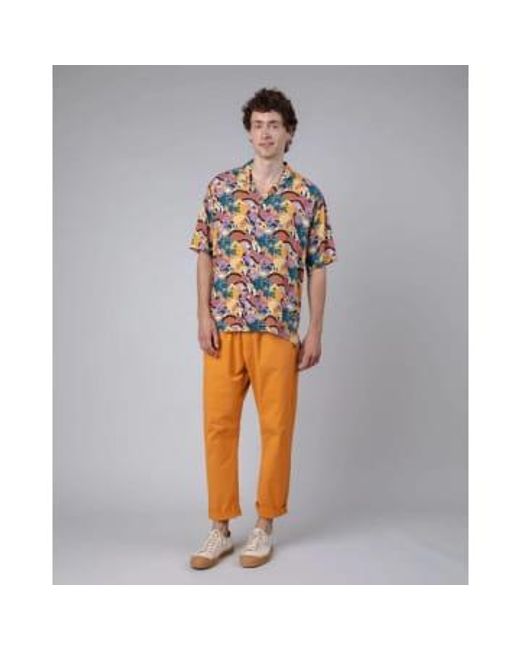 Aloha Shirt Yeye Weller Sunshine di Brava Fabrics in Gray da Uomo