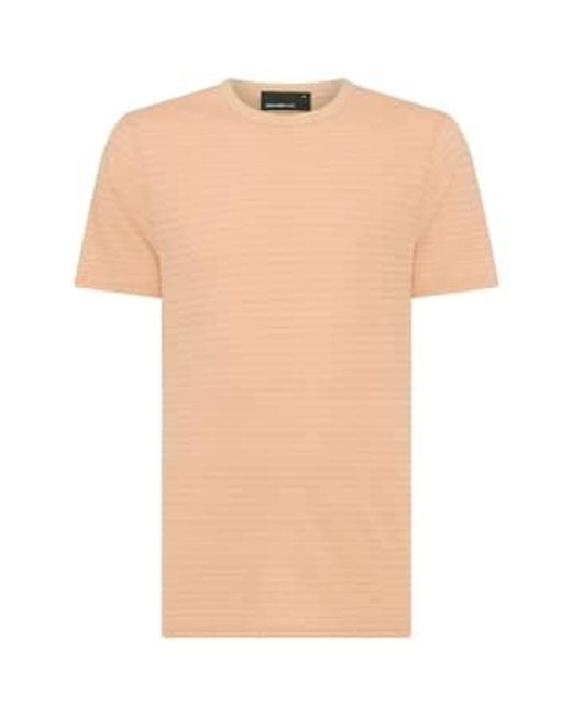 Remus Uomo Orange Crew Neck Stripe T-shirt for men