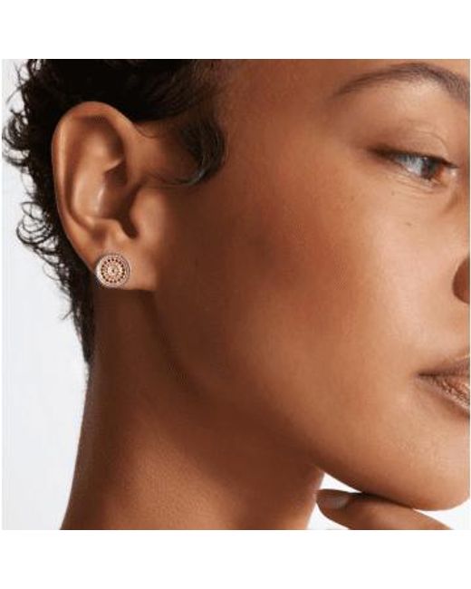 Boucles d'oreilles à pointillés à poil Anna Beck en coloris Metallic