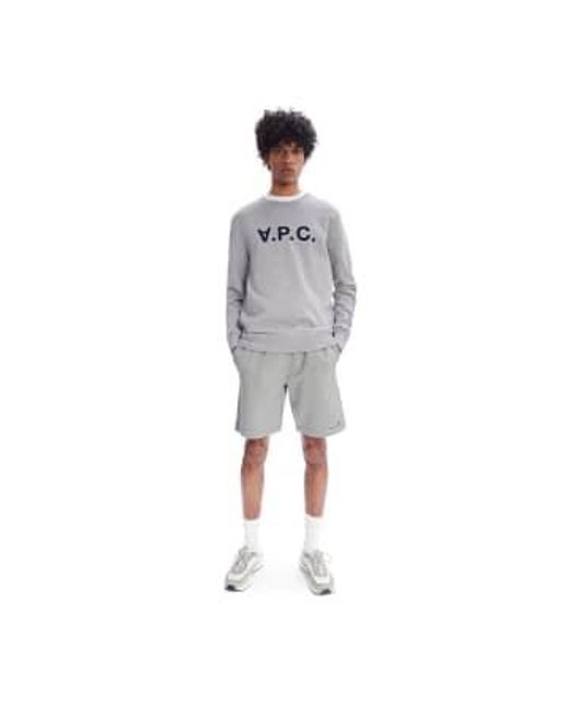 A.P.C. Gray Sweat Vpc Gris Chine for men
