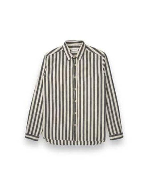 Oliver Spencer Black Riviera New York Special Shirt Elgar /white 15 for men