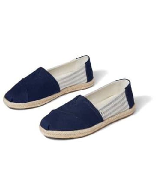 TOMS Blue S Recycled Cotton Rope University