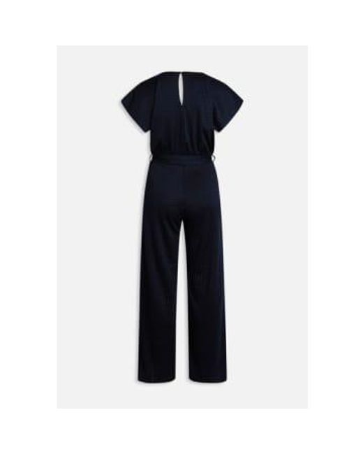 Jumpsuit Or Girl V Neck Check di Sisters Point in Blue