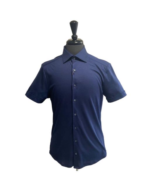 Chemise en jersey à manches courtes bleu foncé Stenströms pour homme en  coloris Bleu | Lyst