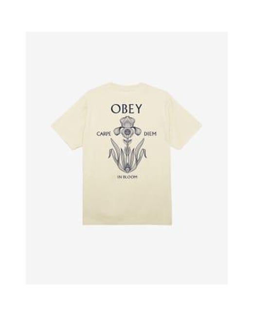 T-shirt iris in bloom Obey pour homme en coloris Natural