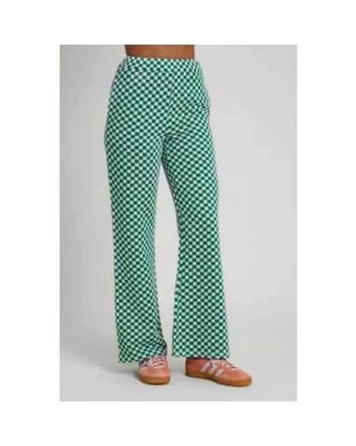 Native Youth Green Wivi Wide Leg Trousers Xs