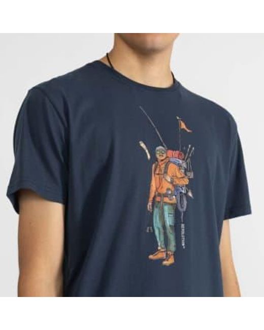 Revolution Blue Hiking 1333 T Shirt for men