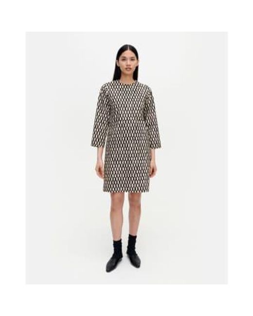 Marimekko Gray Kleid mit marsilia belt größe 40