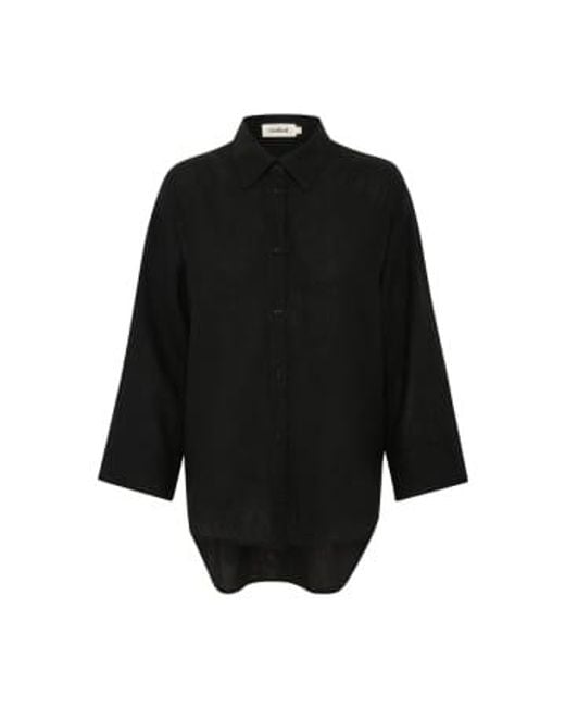 Soaked In Luxury Black Vinda Shirt Xs
