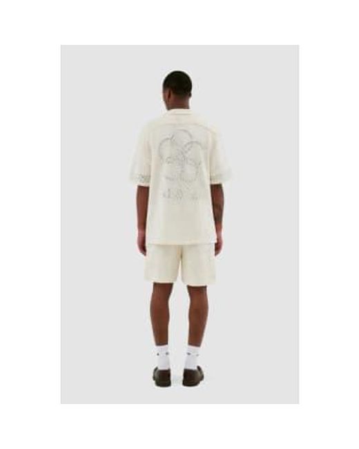 Arte' White Stan Cream Shirt S / Beige for men