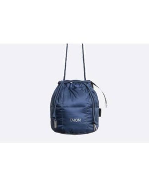 Taion Blue Draw String Down Bag Small * /