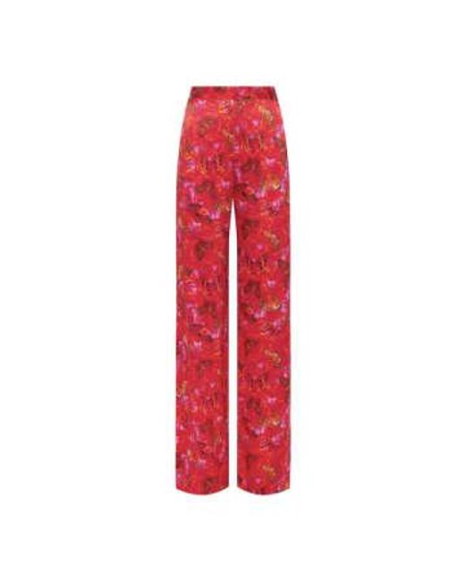 L'Agence Red Livvy Butterfly Trouser Us 6