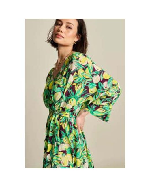 Pom Green | Lemon Tree Crinkle Dress Multi 36