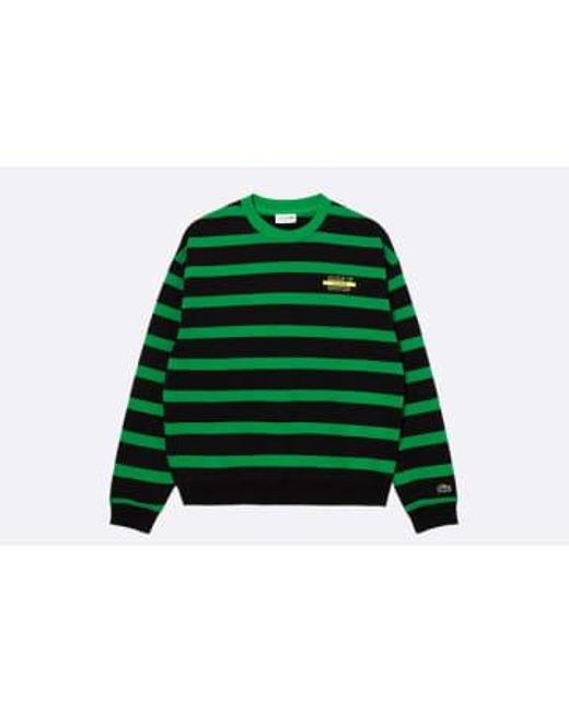 Loose Fit Sweatshirt 3D di Lacoste in Green da Uomo