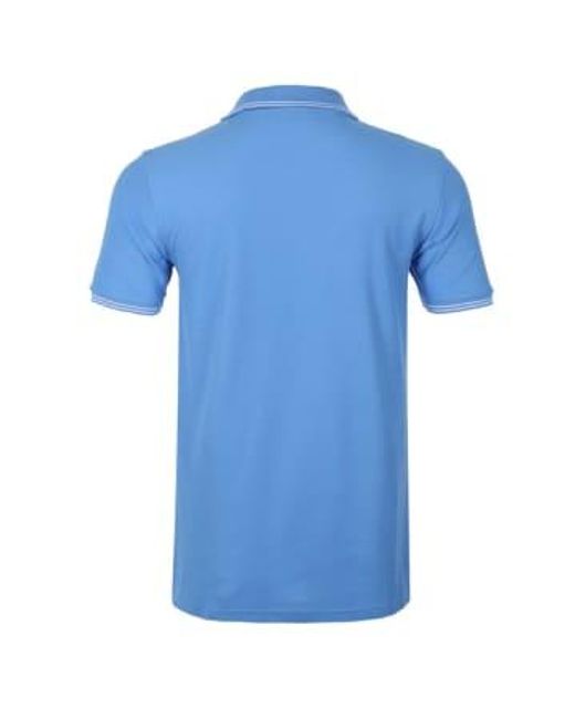 Psycho Bunny Blue Logan Pique Polo Shirt for men