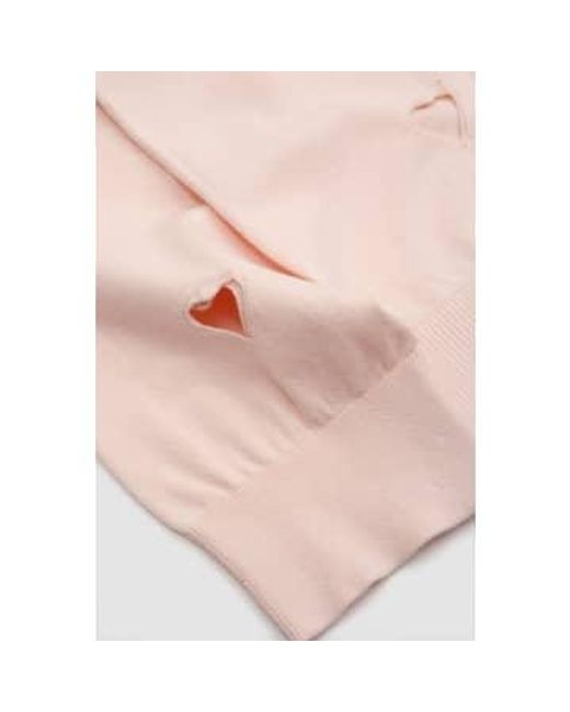 Simone Rocha Pink Cut Out Love Heart Cardigan S for men