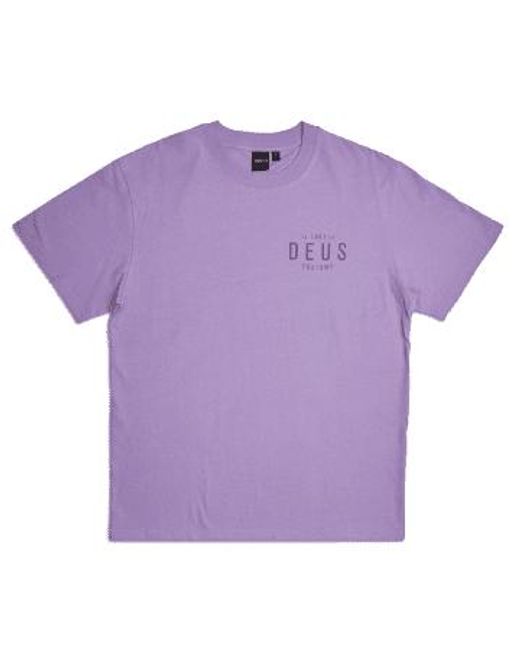 Deus Ex Machina Purple Leroy Tee L for men
