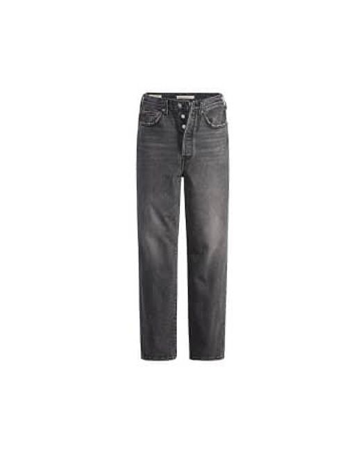 Levi's Gray Jean Ribcage Straight Ankle