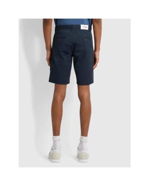 Farah Hawk organic cotton chino shorts in Blue für Herren