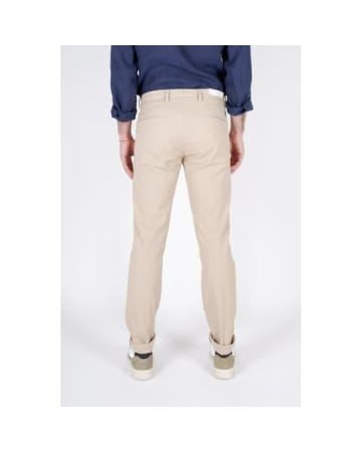 Briglia 1949 Blue Slim Fit Cotton Chino Pant for men
