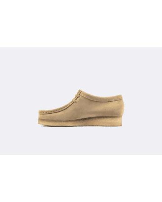 Clarks White Wmns Wallabee Maple Suede 36 / for men
