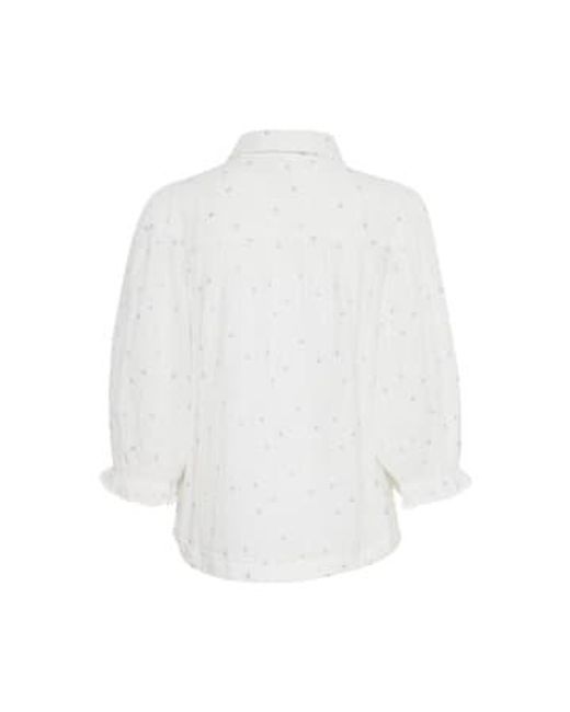 Camilo shirt-snow -20120802 Atelier Rêve en coloris White