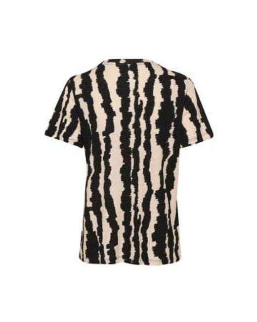 Alma Print T Shirt Multi di Inwear in Black
