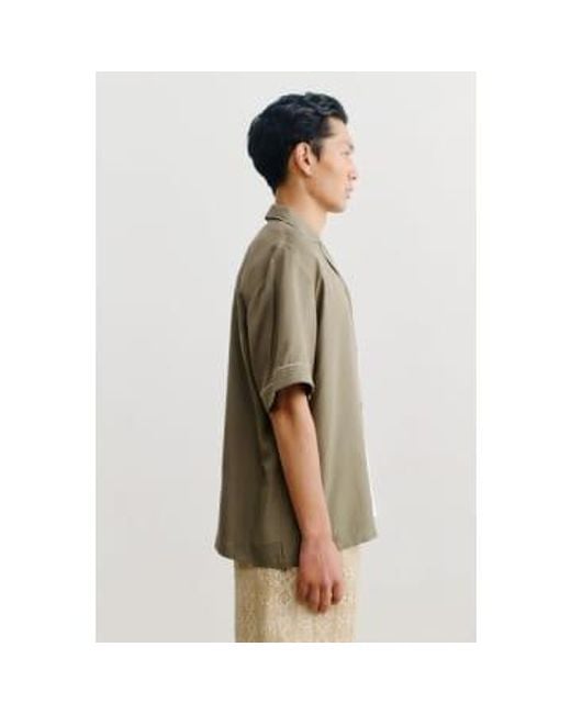 Cesare Shirt Melted Sage di A Kind Of Guise in White da Uomo