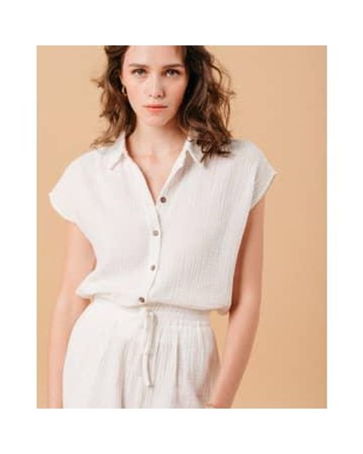 Metisse Cotton Shirt Grace & Mila en coloris White