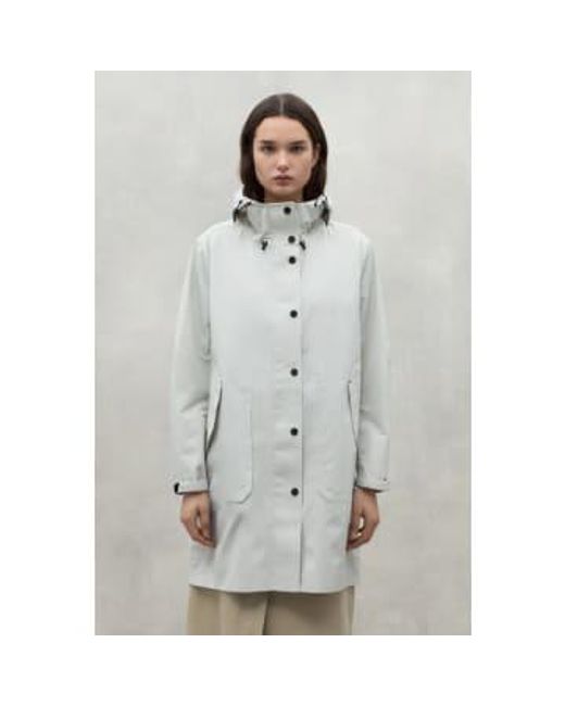 Ecoalf Gray Venue Raincoat Xs / Stone