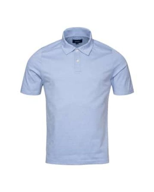Light Polo Shirt 10001077022 di Eton of Sweden in Blue da Uomo