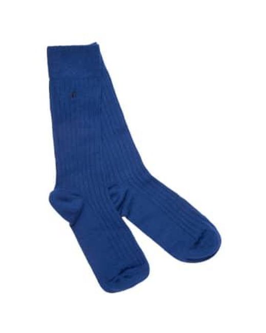 Swole Panda Blue Plain Bamboo Socks Size 4-7 Cerise