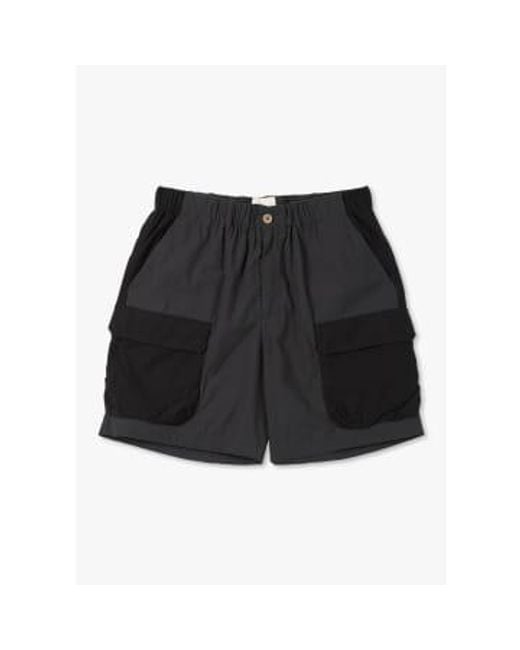 Folk Black S Prism Cargo Shorts for men