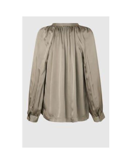 Noma Tunic Blouse In Roasted Cashew di Second Female in Green