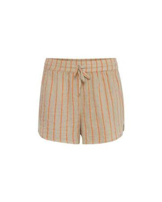Ichi Natural Foxa Beach Shorts Xs / Coral Stripe