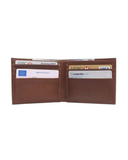 VIDA VIDA Leather Credit Card Wallet in Brown for Men | Lyst UK