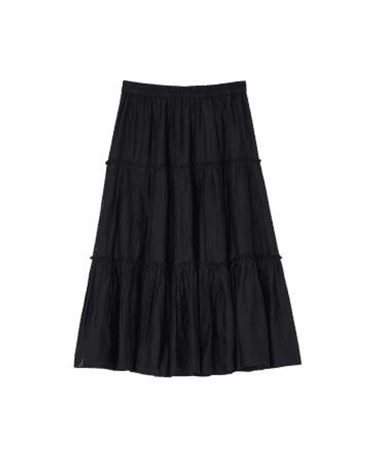 M.A.B.E Black | Della Midi Skirt | - Small