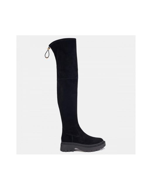 Coach black suede boots sales