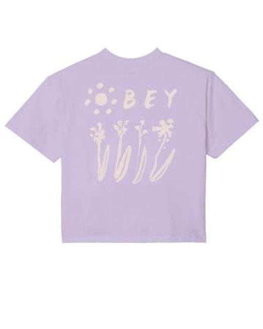 Obey Purple T-shirt Xs
