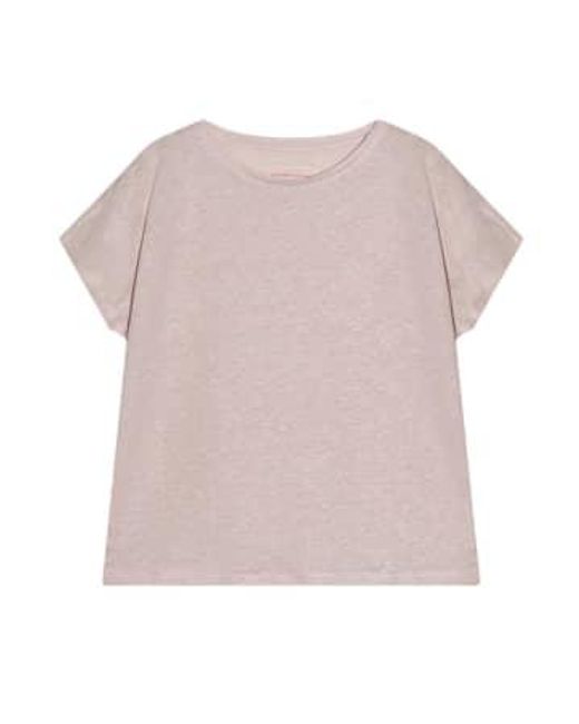 Cashmere Fashion Pink The Shirt Project Leinen Shirt Rundhals