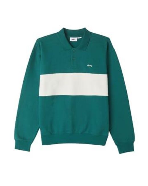Obey Green Sweat Polo M for men