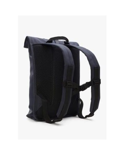 Rains Blue Rolltop Navy Backpack One-size