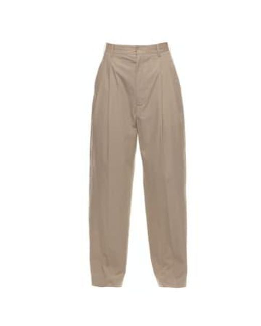 Pants For Woman R63084505 Old Paper 52 di Hache in Natural