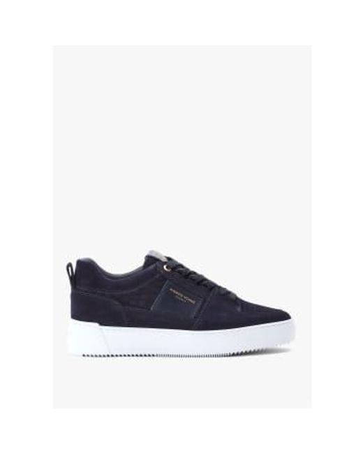 Mens Point Dume Low Caiman Croc Suede Trainers In di Android Homme in Blue da Uomo